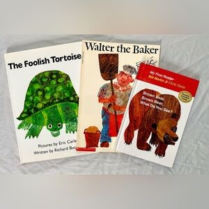 Eric Carle Children’s Books – Brown Bear, Walter the Baker, Foolish Tortoise